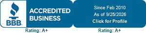 BBB Accredited Business, Rating A+